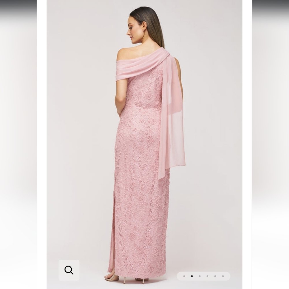 JS Collections Elodie Neck Drape Gown - Picture 2 of 6